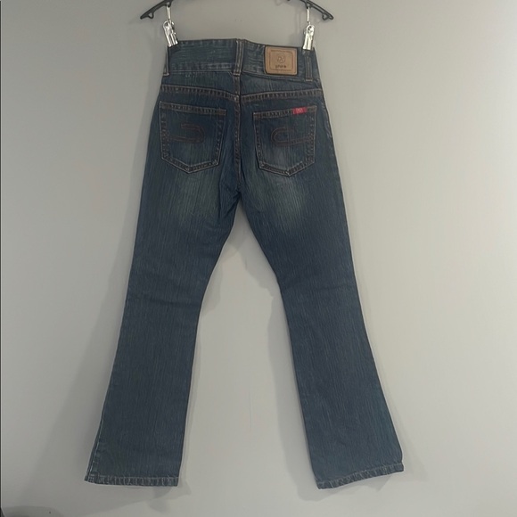 Y2K Blue Flare Wide Leg Jeans Phink Industries Size 11 - Picture 5 of 5